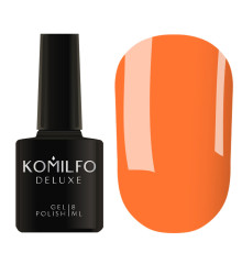Гель-лак Komilfo Deluxe Series №D197 морквяний емаль, 8 мл