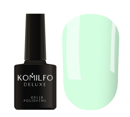 Гель-лак Komilfo Deluxe Series №D199 світла м`ята емаль ,8 мл