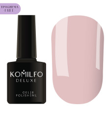 Гель-лак Komilfo Deluxe Series №D200 HEMA/TPO free, пильно-рожевий напівпрозорий для френчу, 8 мл