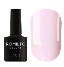 Гель-лак Komilfo Deluxe Series №D201 світло-рожевий з шимером для френчу, 8 мл