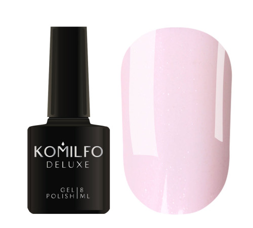 Гель-лак Komilfo Deluxe Series №D201 світло-рожевий з шимером для френчу, 8 мл