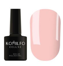 Гель-лак Komilfo Deluxe Series №D203 трохи бежево-рожевий емаль для френчу, 8 мл