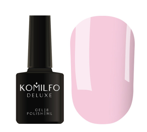Гель-лак Komilfo Deluxe Series №D211 світлий трохи лілово-рожевий емаль, 8 мл