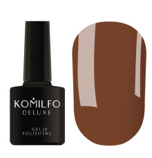 Гель-лак Komilfo Deluxe Series №D215 коричневий емаль, 8 мл