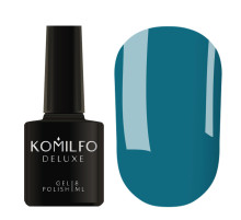 Gel polish Komilfo Deluxe Series No. D219 muted turquoise-blue enamel, 8 ml