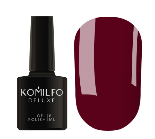 Гель-лак Komilfo Deluxe Series №D231 цегляно-бордовий емаль, 8 мл