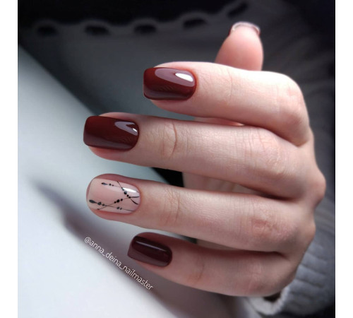 Гель-лак Komilfo Deluxe Series №D232 шоколадний емаль, 8 мл