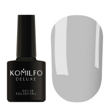 Гель-лак Komilfo Deluxe Series №D238 ніжно блакитно-сірий емаль, 8 мл