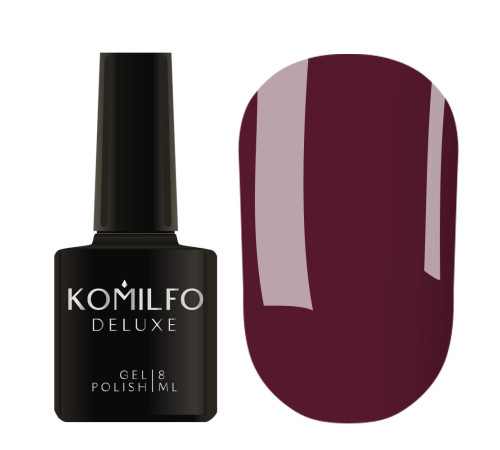 Гель-лак Komilfo Deluxe Series №D242 класична марсала емаль, 8 мл