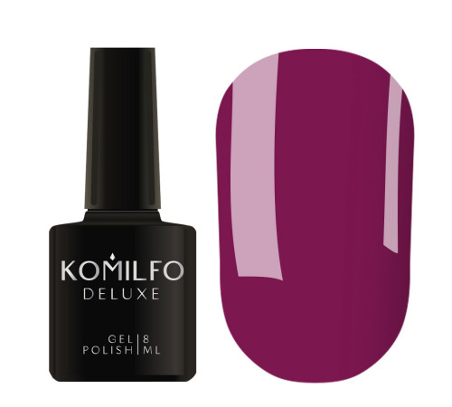 Гель-лак Komilfo Deluxe Series №D243 темна фуксія емаль, 8 мл