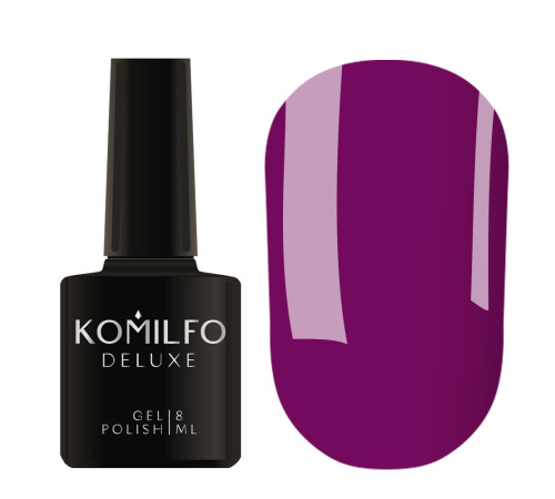 Гель-лак Komilfo Deluxe Series №D247 темно-ліловий емаль, 8 мл