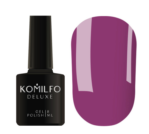 Гель-лак Komilfo Deluxe Series №D249 фіолетово-ліловий емаль, 8 мл