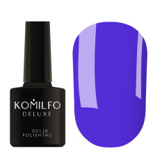 Гель-лак Komilfo Deluxe Series №D255 насичений блакитний емаль, 8 мл