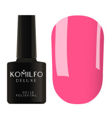 Гель-лак Komilfo Deluxe Series №D261 яскравий рожевий емаль, 8 мл