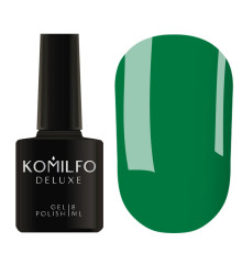 Гель-лак Komilfo Deluxe Series №D266 темно-зелений емаль, 8 мл