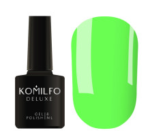 Гель-лак Komilfo Deluxe Series №D267 темно-зелений неоновий емаль, 8 мл