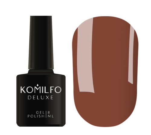 Гель-лак Komilfo Deluxe Series №D273 молочний шоколад емаль, 8 мл