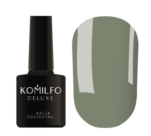 Гель-лак Komilfo Deluxe Series №D279 темна оливка емаль, 8 мл