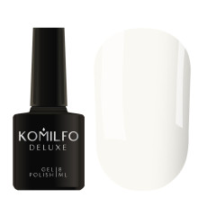 Гель-лак Komilfo Deluxe Series №D289 moonbeam білесо-сірий емаль, 8 мл