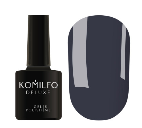 Гель-лак Komilfo Deluxe Series №D294 сіро-синій емаль, 8 мл