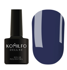 Гель-лак Komilfo Deluxe Series №D296 синій темний емаль, 8 мл