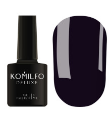Гель-лак Komilfo Deluxe Series №D297 чорничний емаль, 8 мл