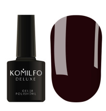 Гель-лак Komilfo Deluxe Series №D300 чорно-бордовий емаль, 8 мл