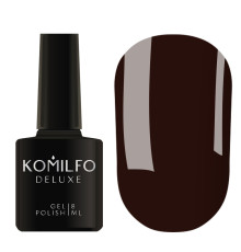 Гель-лак Komilfo Deluxe Series №D302 коричнево-баклажановий емаль, 8 мл
