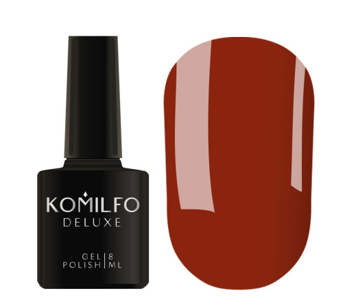 Гель-лак Komilfo Deluxe Series №D309 червона глина емаль, 8 мл