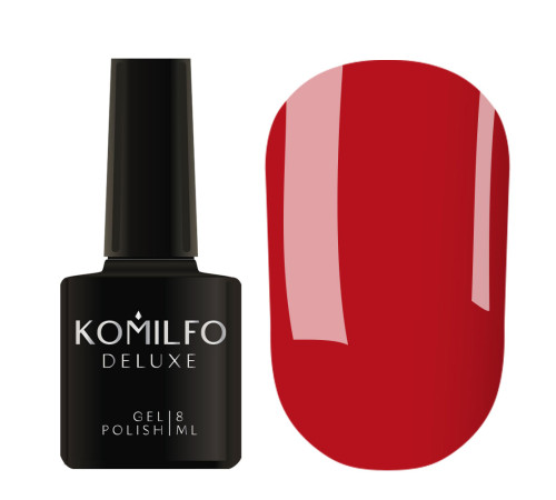 Гель-лак Komilfo Deluxe Series №D315 кармін червоний емаль, 8 мл