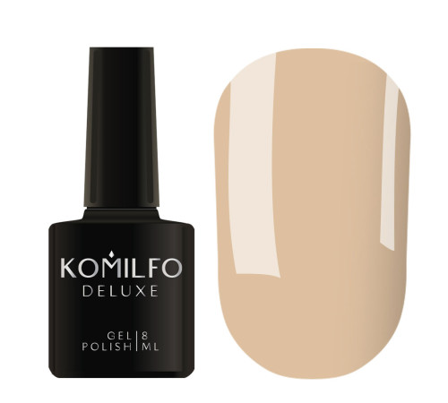 Гель-лак Komilfo Deluxe Series №D318 блідо-бежевий емаль, 8 мл