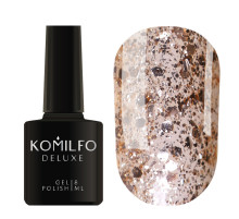 Gel polish Komilfo DeLuxe Series No. G001 golden big glitters, 8 ml