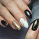 Gel-lacquer Komilfo DeLuxe Series No. G009 bright gold saturated micro-glitter, 8 ml