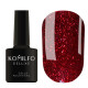 Gel polish Komilfo DeLuxe Series No. G015 dark red microglitter, 8 ml