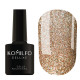 Gel polish Komilfo DeLuxe Series #G025 beige with holographic glitter, 8 ml