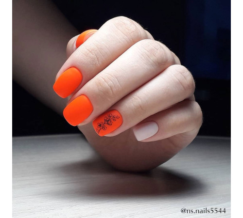Гель-лак Komilfo DeLuxe Series №N004 яскраво-помаранчевий неоновий, 8 мл