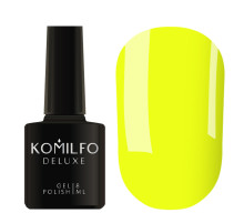 Гель-лак Komilfo DeLuxe Series №N006 жовтий неоновий, 8 мл
