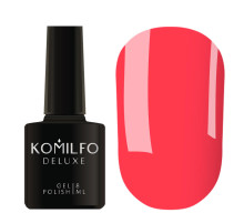 Гель-лак Komilfo DeLuxe Series №N007 кораловий неоновий, 8 мл