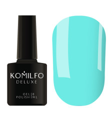 Гель-лак Komilfo Fashionista Collection №004, бірюзовий, 8 мл