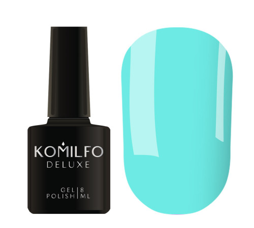 Гель-лак Komilfo Fashionista Collection №004, бірюзовий, 8 мл