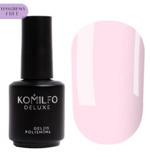 Гель-лак Komilfo French Collection №F002 HEMA/TPO free, ніжно-рожевий емаль для френча, 15 мл