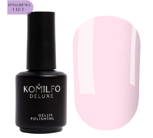 Гель-лак Komilfo French Collection №F002 HEMA/TPO free, ніжно-рожевий емаль для френча, 15 мл