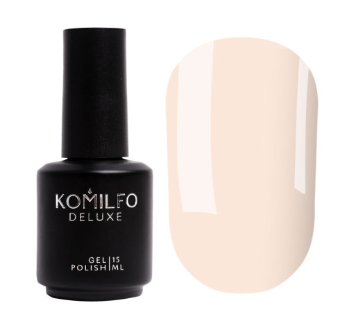 Гель-лак Komilfo French Collection №F003 блідий персиково-рожевий емаль для френчу, 15 мл