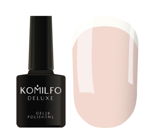 Гель-лак Komilfo French Collection №F004 перлинно-рожевий емаль для френча, 8 мл