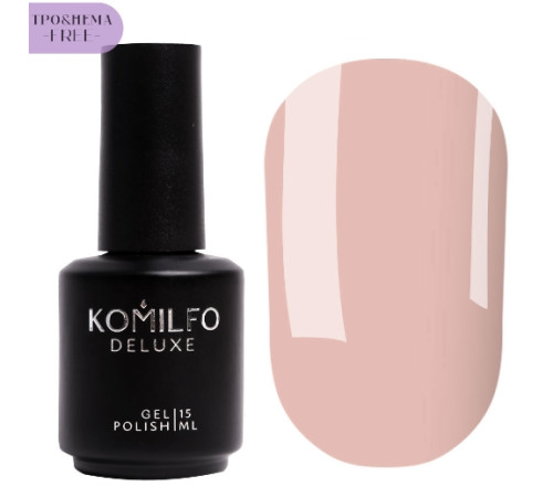Гель-лак Komilfo French Collection №F005 HEMA/TPO free, теплий бежевий емаль для френча, 15 мл