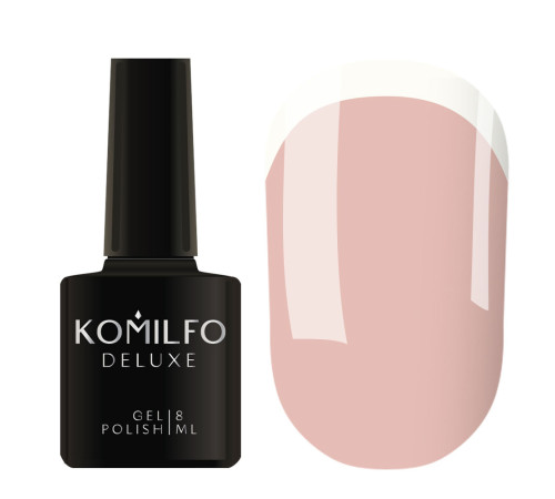 Гель-лак Komilfo French Collection №F005 теплий бежевий емаль для френча, 8 мл