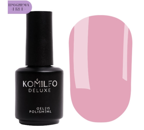 Гель-лак Komilfo French Collection №F006 HEMA/TPO free, хмарно-рожевий емаль для френчу, 15 мл