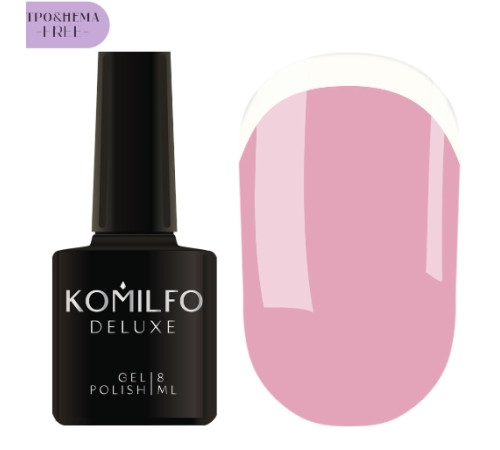 Гель-лак Komilfo French Collection №F006 HEMA/TPO free, хмарно-рожевий емаль для френчу, 8 мл