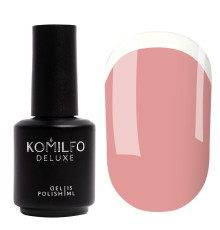 Гель-лак Komilfo French Collection №F006 хмарно-рожевий емаль для френчу, 15 мл
