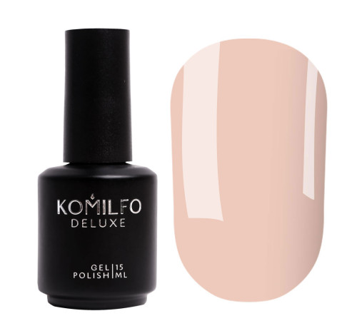 Гель-лак Komilfo French Collection №F007 ніжний оранжево-рожевий емаль для френчу, 15 мл